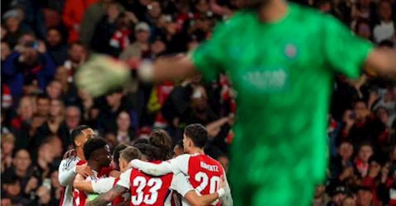 Arsenal beat PSG in Champions League duel, Dortmund hit Celtic for seven