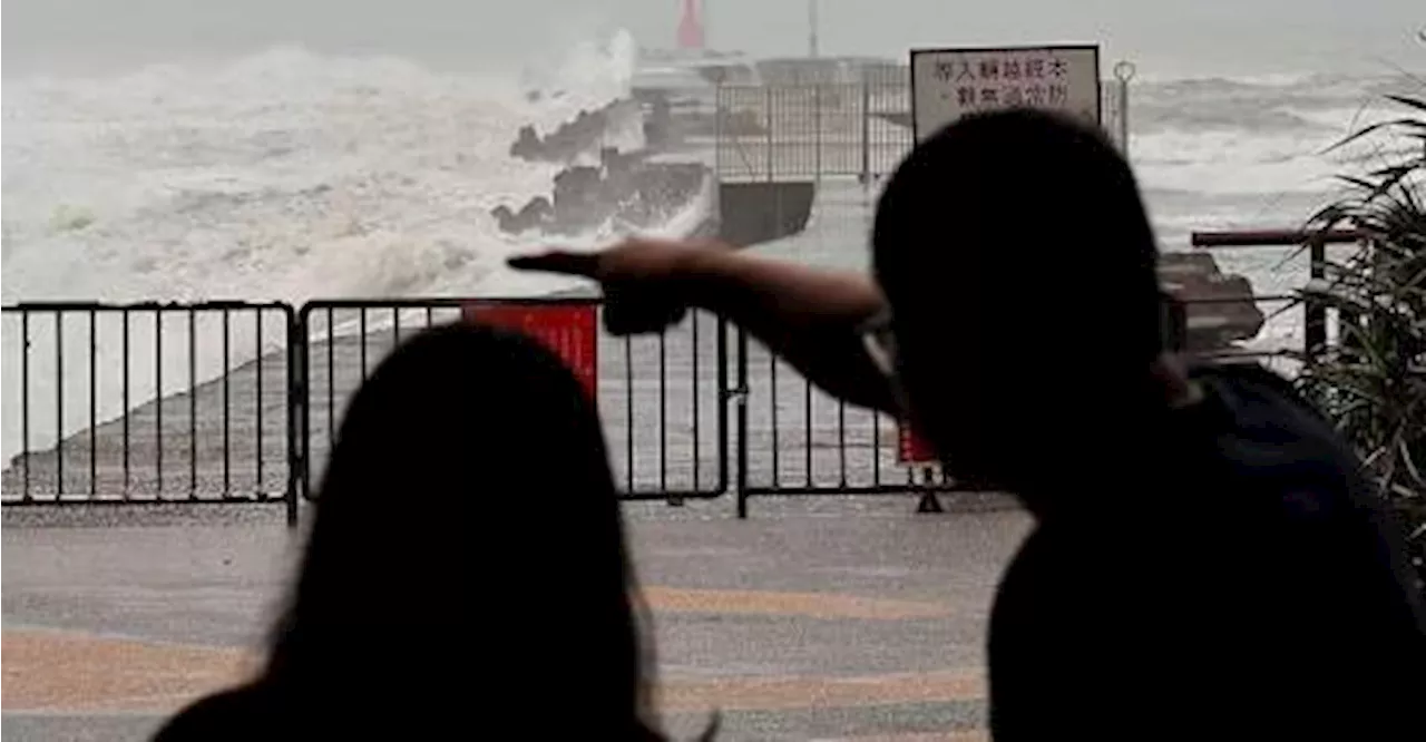 Taiwan shuts down for Typhoon Krathon, torrential rain forecast