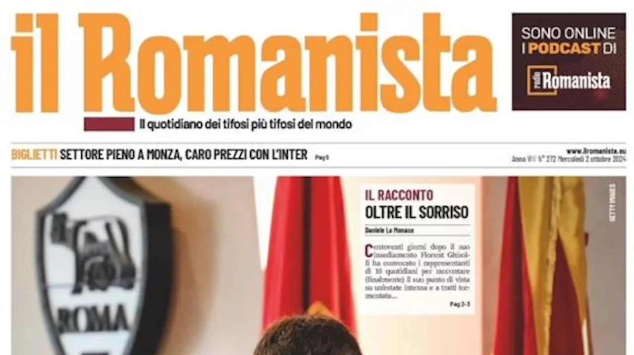 Il Romanista: 'Parla Ghisolfi: 'Modello Atalanta: con Juric progetto giovane''