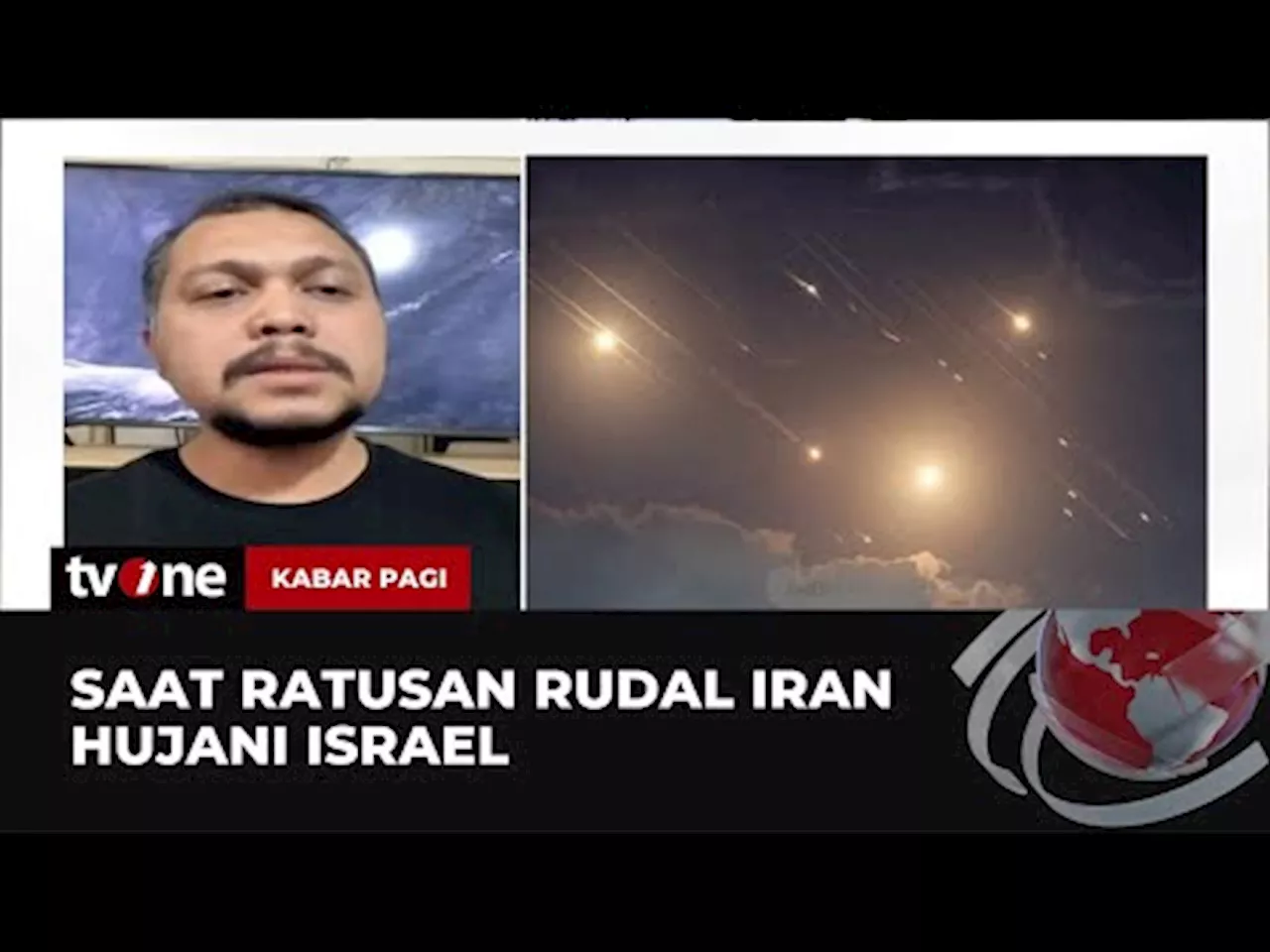 Iran Serang Israel dengan Ratusan Rudal Balistik