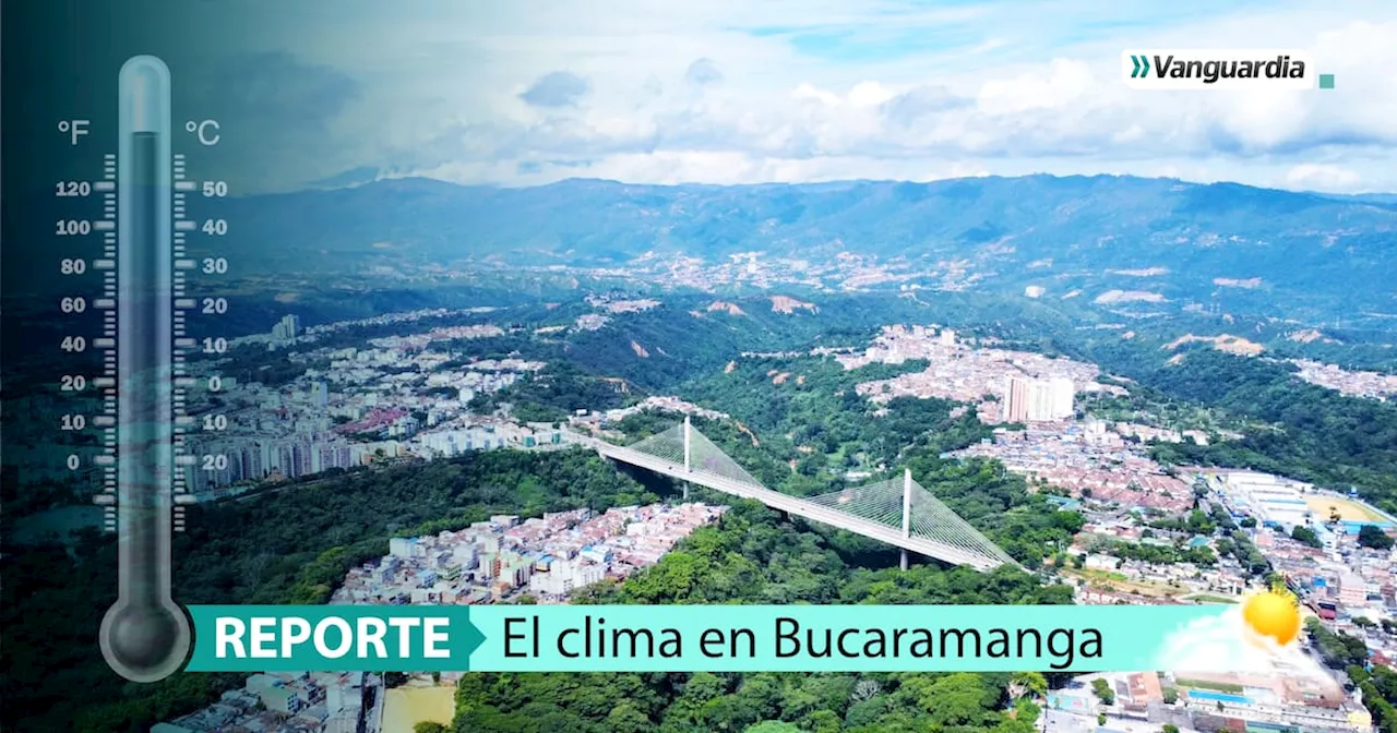 El clima de hoy: Bucaramanga, miércoles 2 de octubre