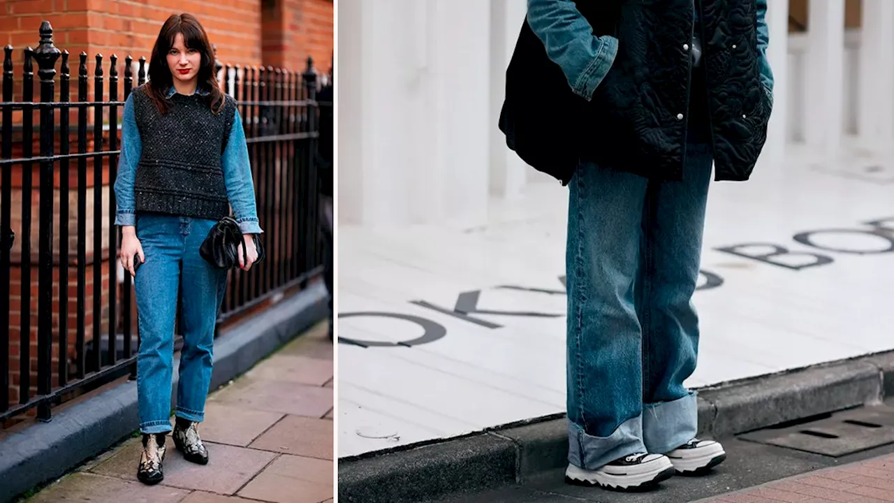 Soy bajita y encontré los mejores jeans con ruedo doblado para llevar en Otoño-Invierno 2024