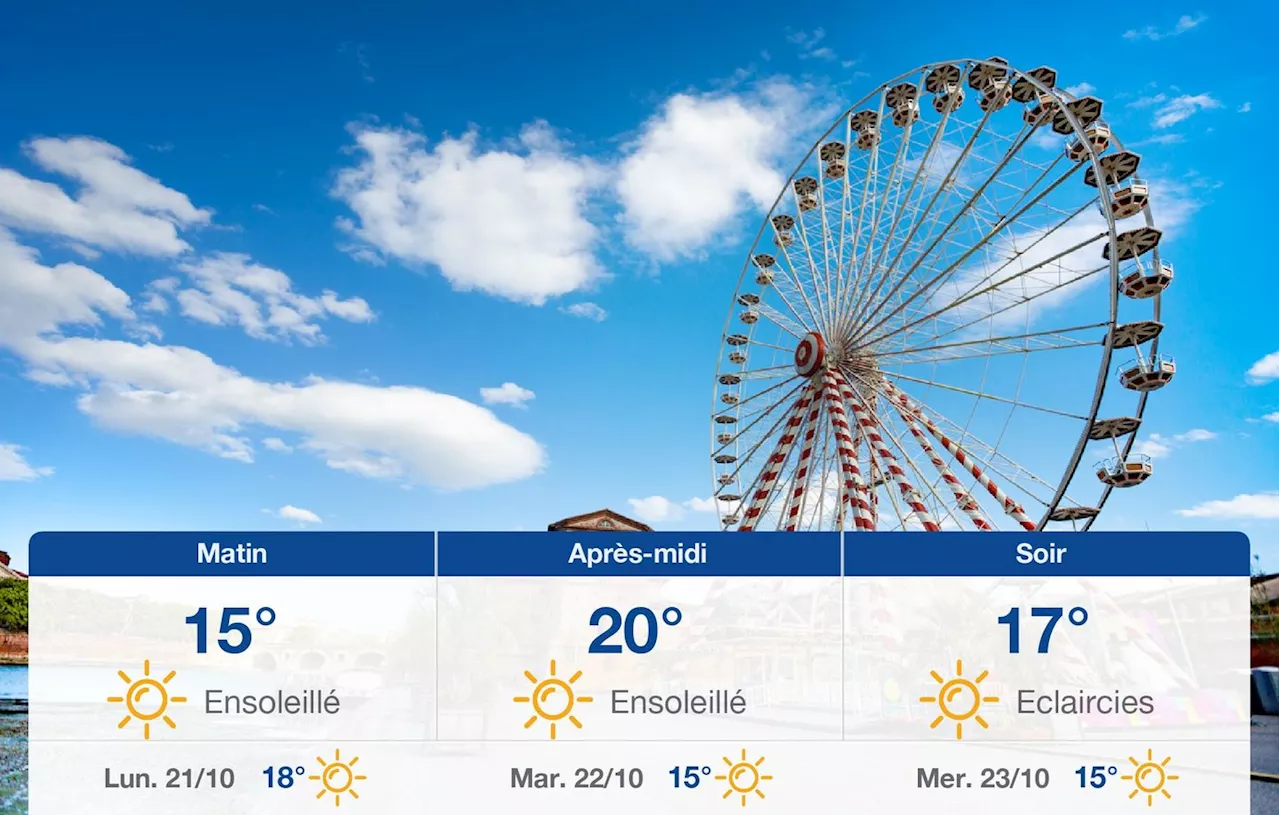 Météo Toulouse: prévisions du dimanche 20 octobre 2024