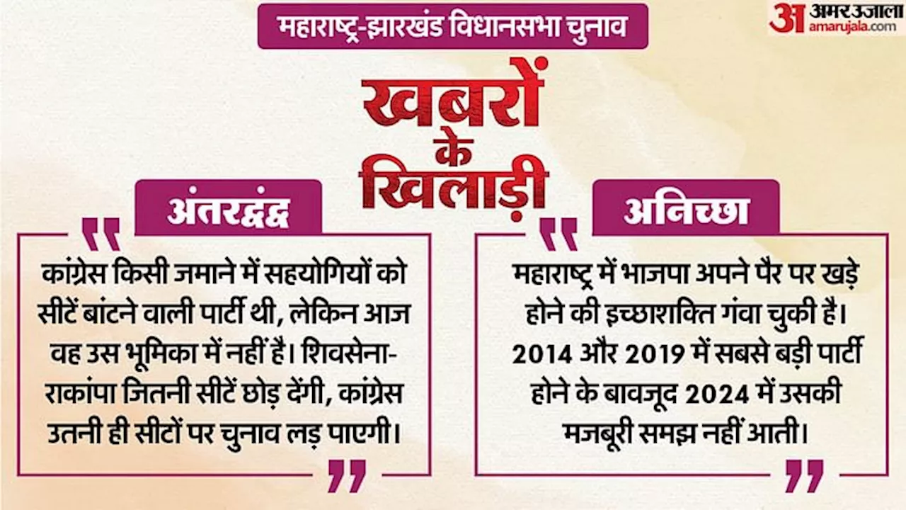 Khabaron Ke Khiladi: महाराष्ट्र में किस कश्मकश से गुजर रही कांग्रेस, भाजपा के सामने क्या हैं बड़े सवाल?