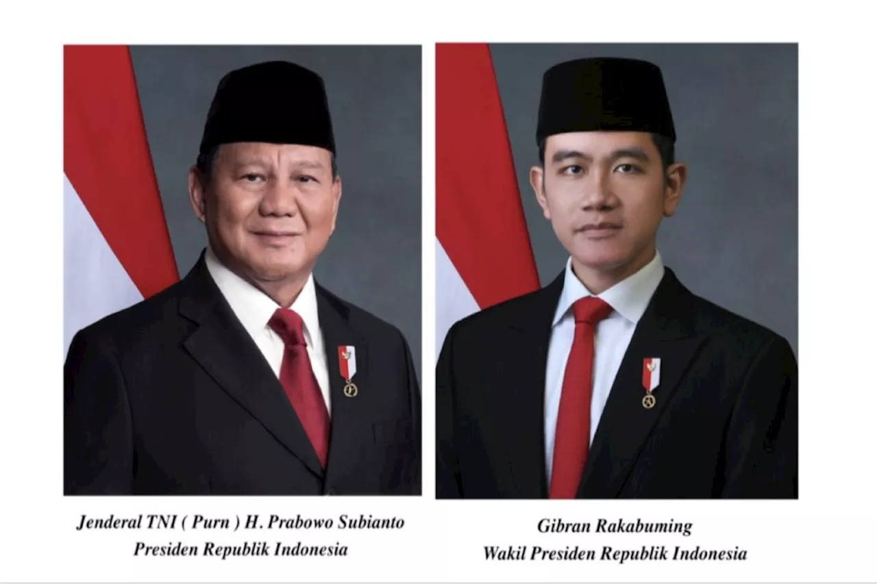 Pemerintah Rilis Foto Resmi Presiden Prabowo Subianto dan Wakil Presiden Gibran Rakabuming