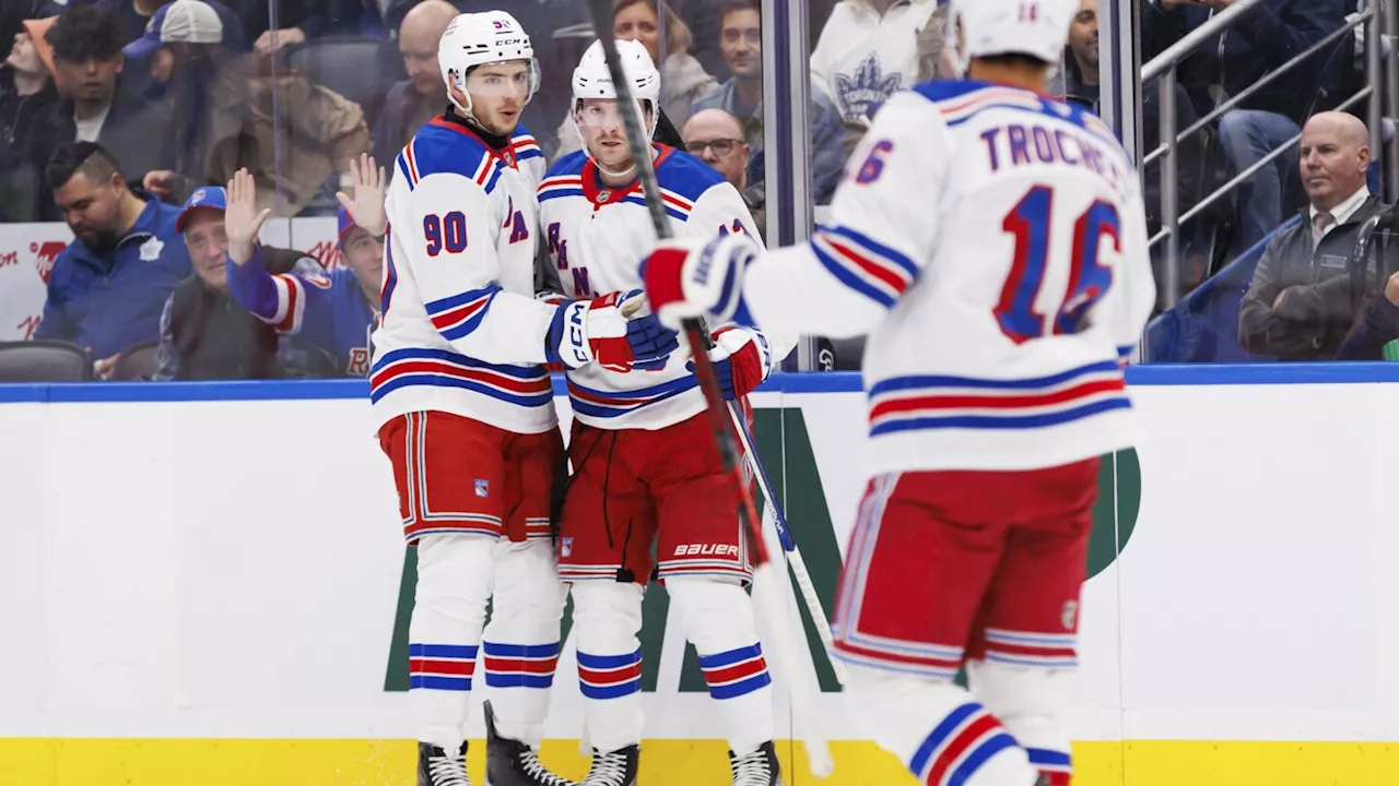 Kreider scores 2, Shesterkin has 34 saves as Rangers beat Maple Leafs 4-1