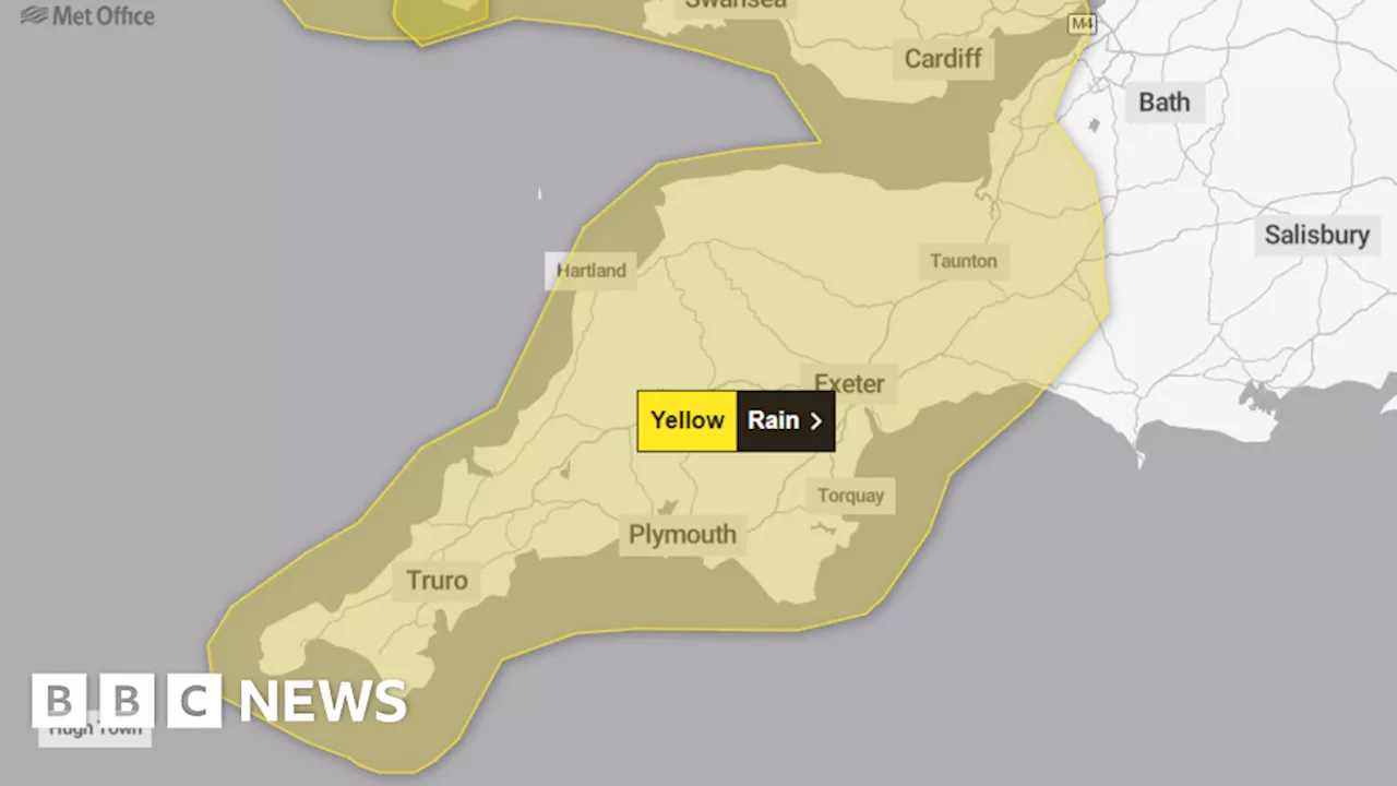 Storm Ashley brings weather warning to Devon and Cornwall