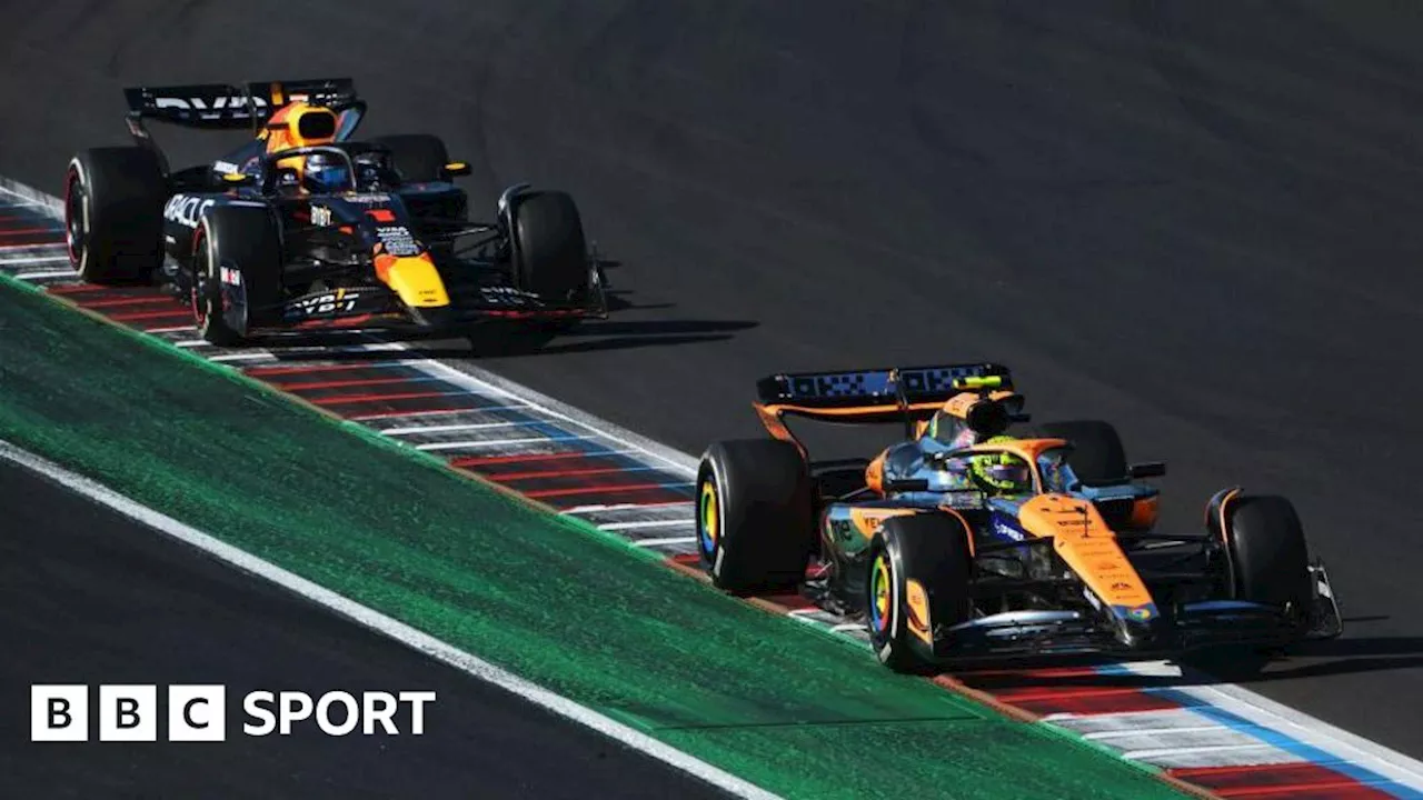 US Grand Prix: Lando Norris loses third to Max Verstappen as Charles Leclerc wins