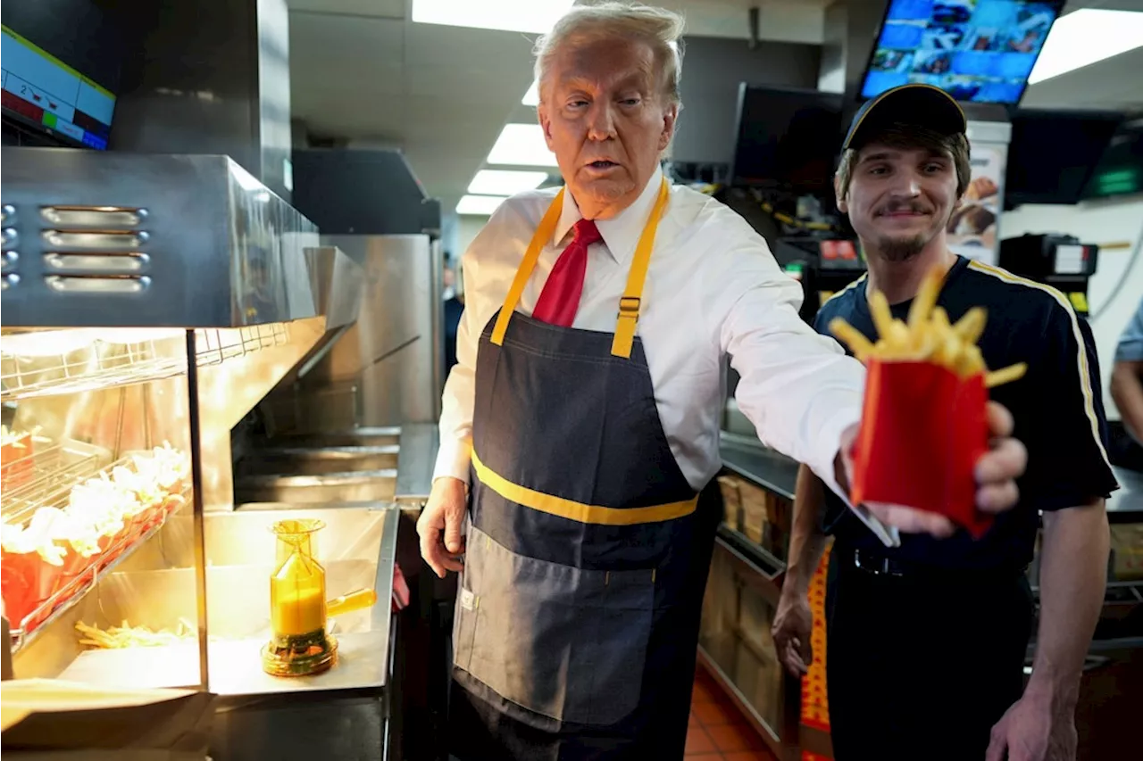 McDonald’s wird zur Wahlkampfarena: Donald Trump an der Pommes-Station