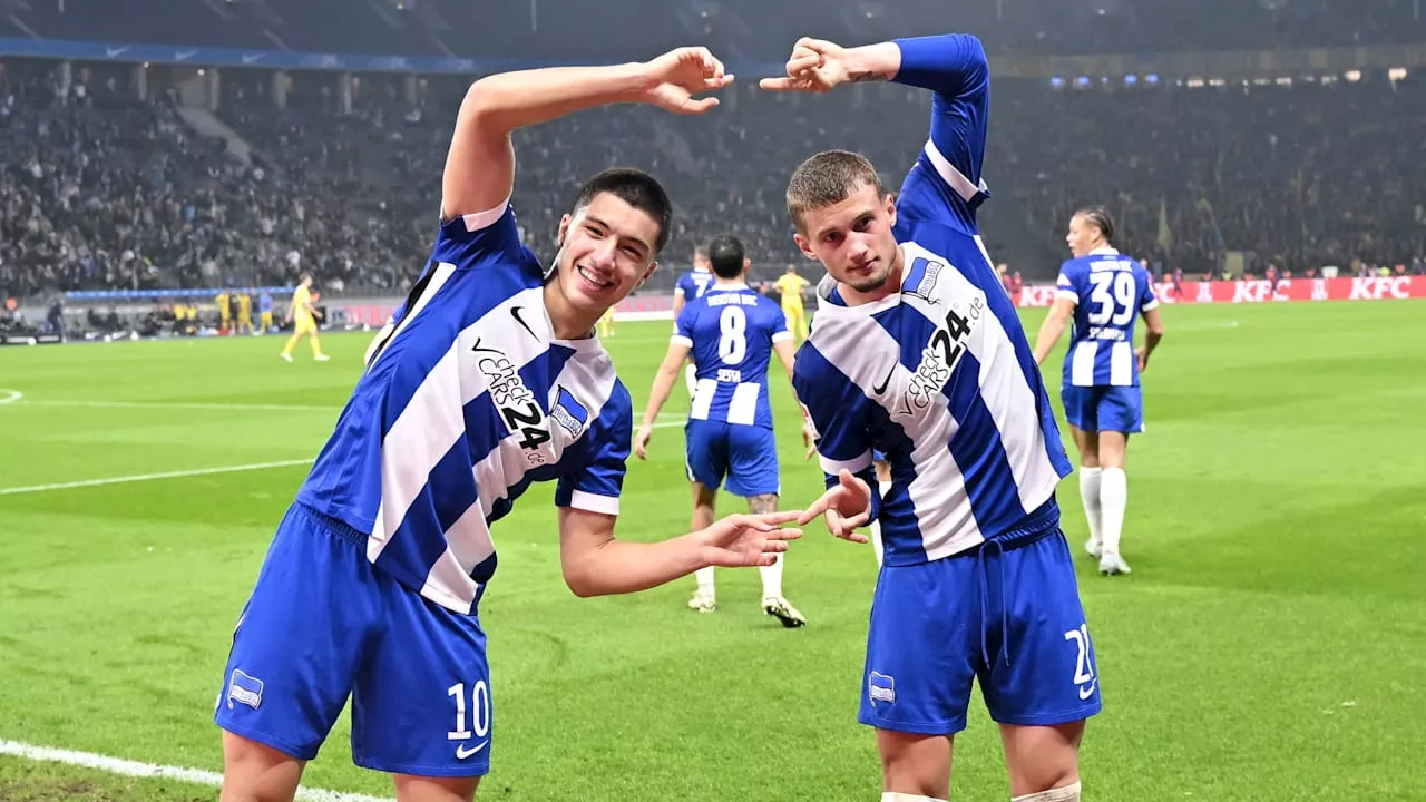 Hertha-Stars feiern Dragon-Ball-Torjubel: Cuisance & Maza vereint