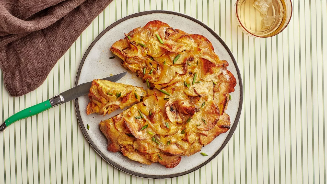 Sour-Cream-and-Onion Tortilla Española