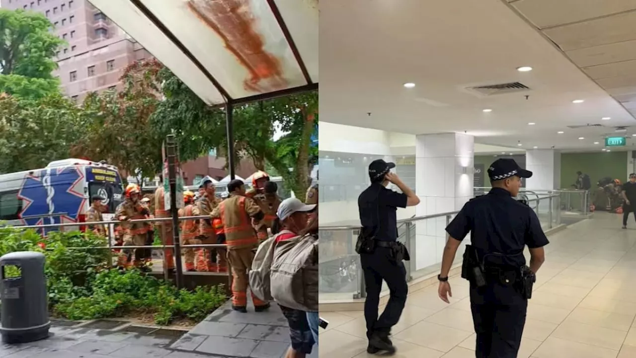 Fire at Lucky Plaza: 20 evacuated, 2 taken to hospital