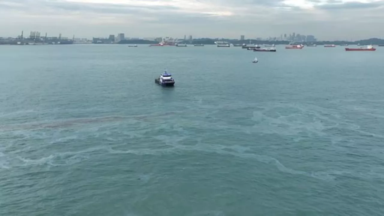 Oil spill containment measures activated after Shell pipeline leak off Singapore