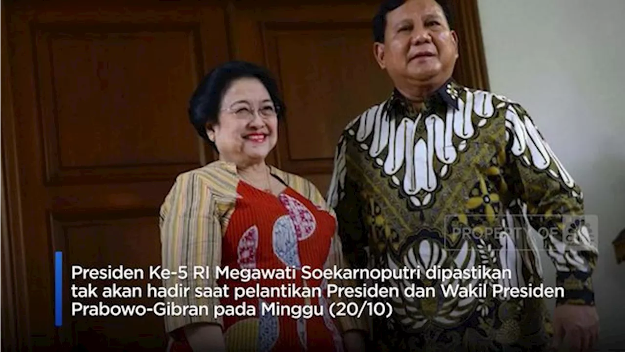 Megawati Tak Hadir di Pelantikan Prabowo-Gibran, Ini Alasannya..