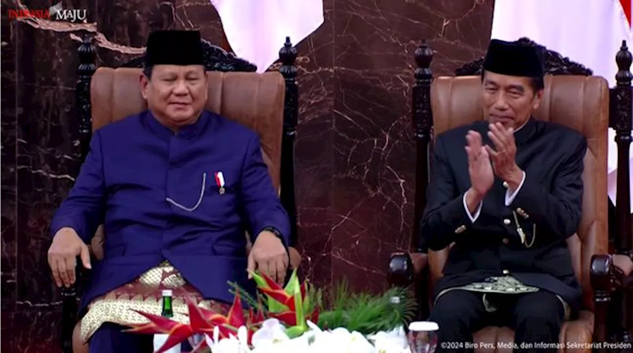 Momen Jokowi & Prabowo Bertukar Tempat Duduk Saat Sah Jabat Presiden