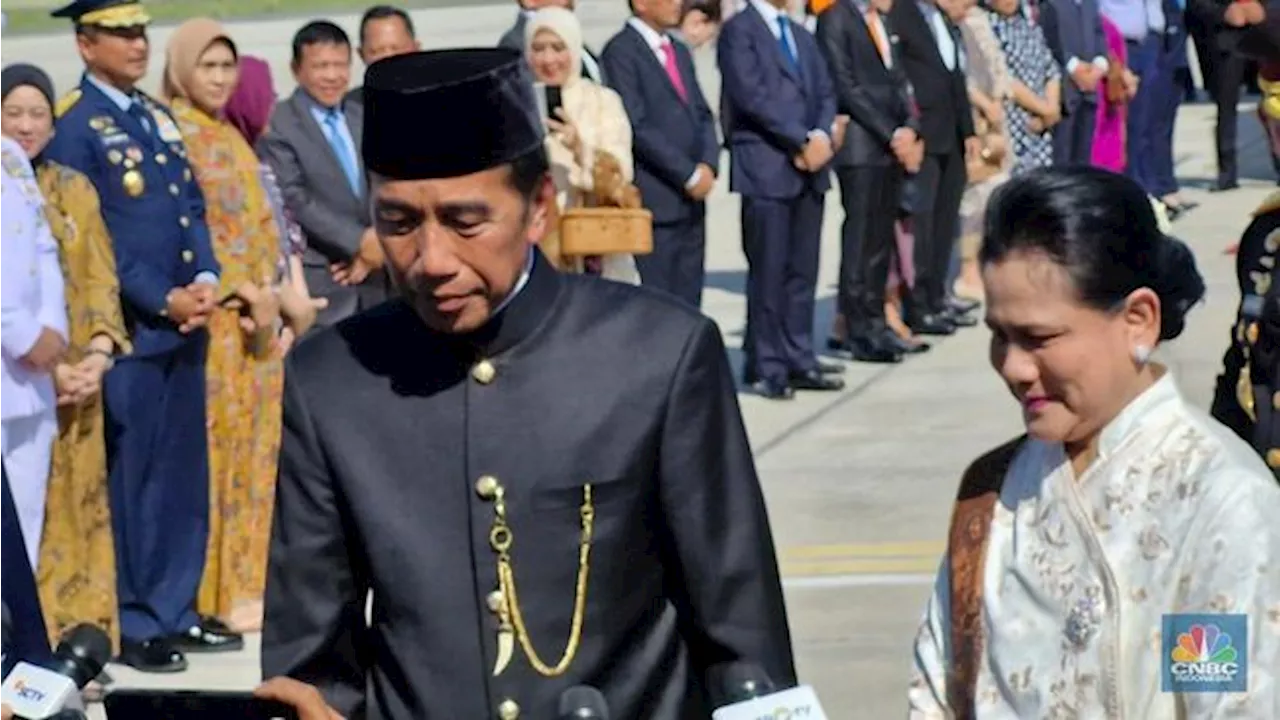 Ramai Menteri Lepas Jokowi Pulang Kampung di Bandara Halim