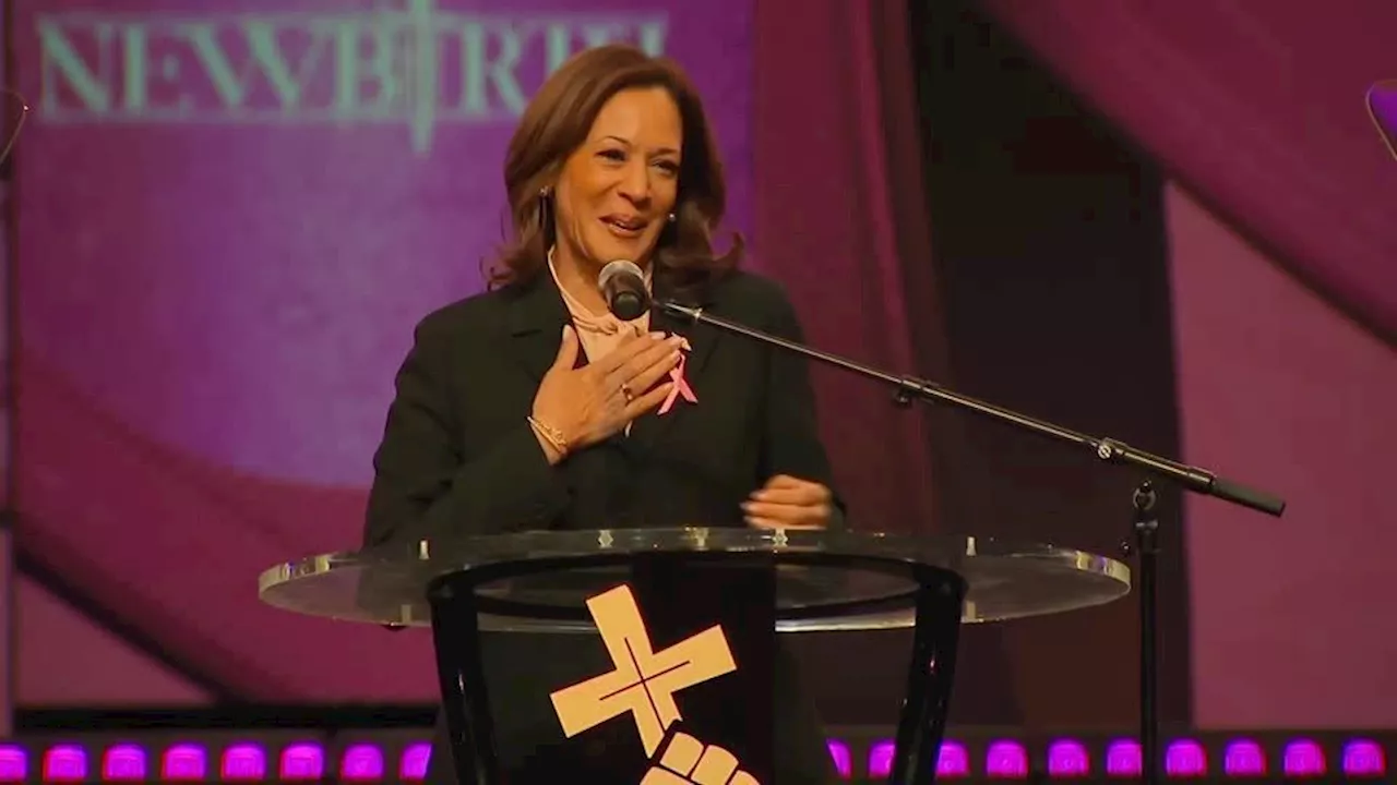 Kamala pede a eleitores negros que votem ao visitar igreja na Geórgia