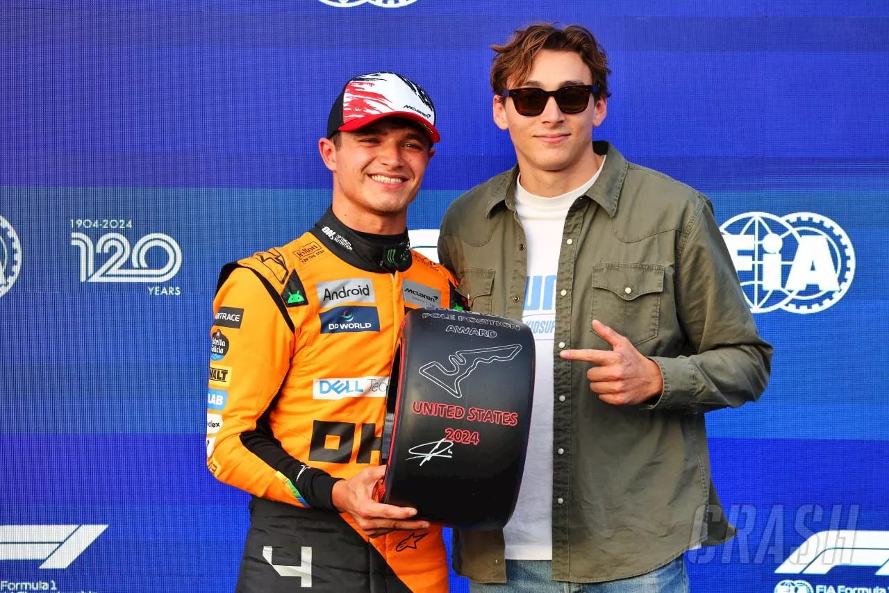 Lando Norris takes US GP pole as George Russell crash costs Max Verstappen