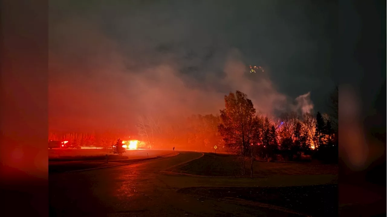 Saturday night fire in Bearspaw burns original house