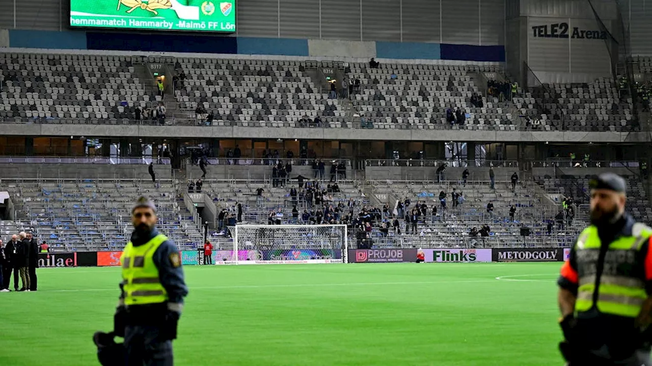 Stockholmsderbyt avbrutet – publiken måste lämna