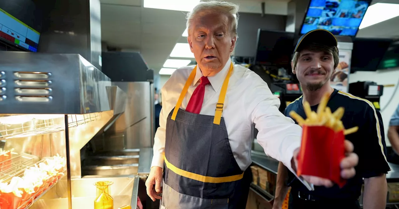 Donald Trump tar jobb som fast food-ansatt for en dag