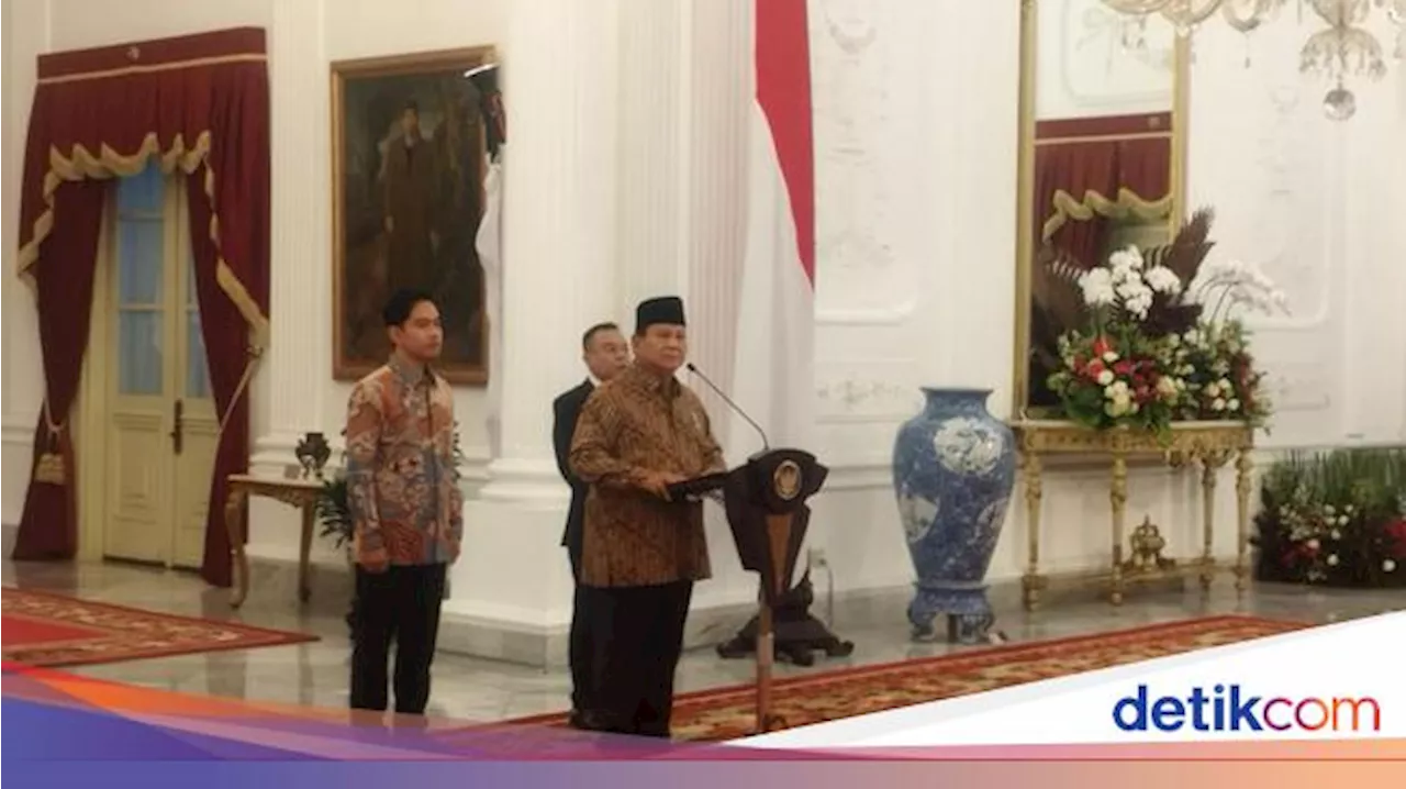 Daftar Nama-Nama Menteri Kabinet Merah Putih Prabowo-Gibran