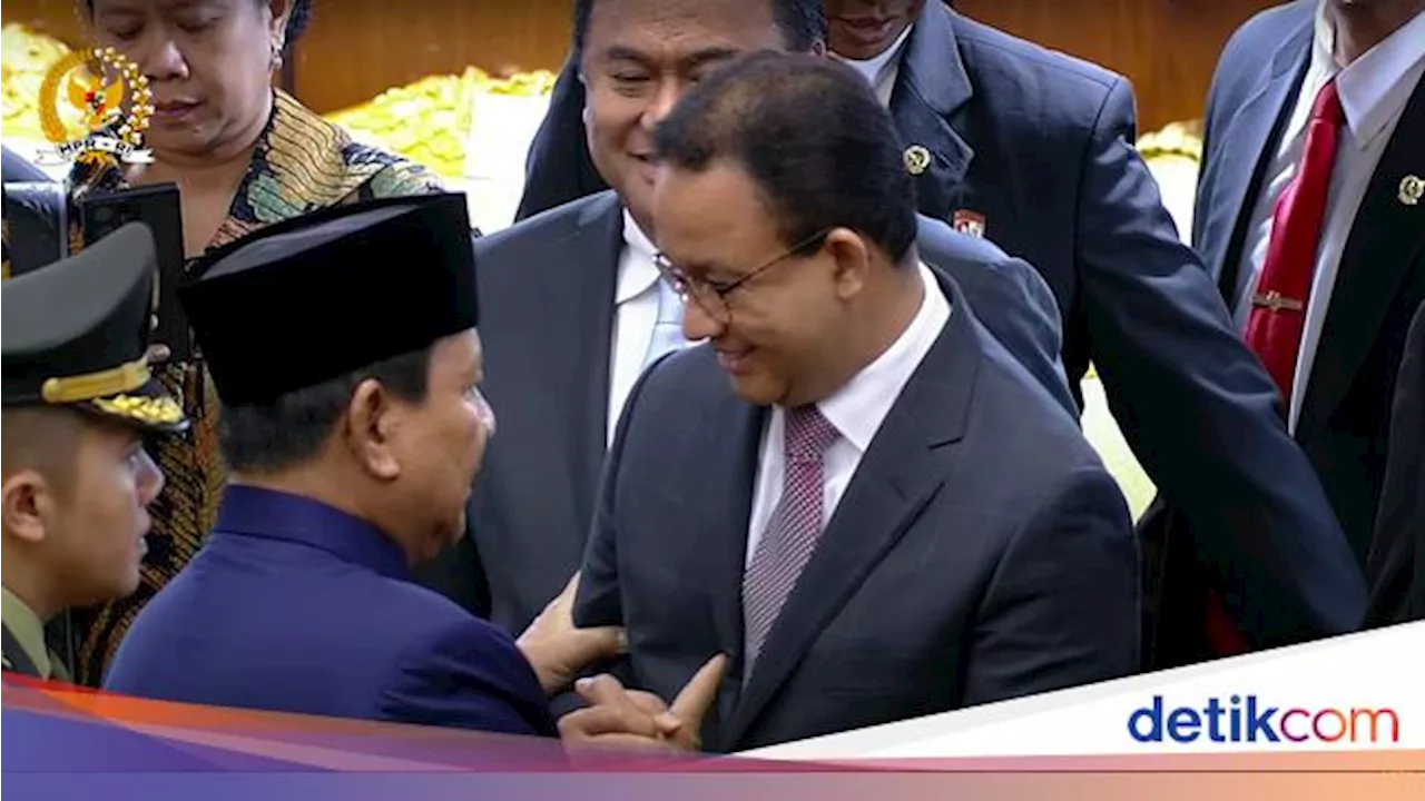 Momen Prabowo Salami Anies hingga Antar Jokowi Usai Pelantikan