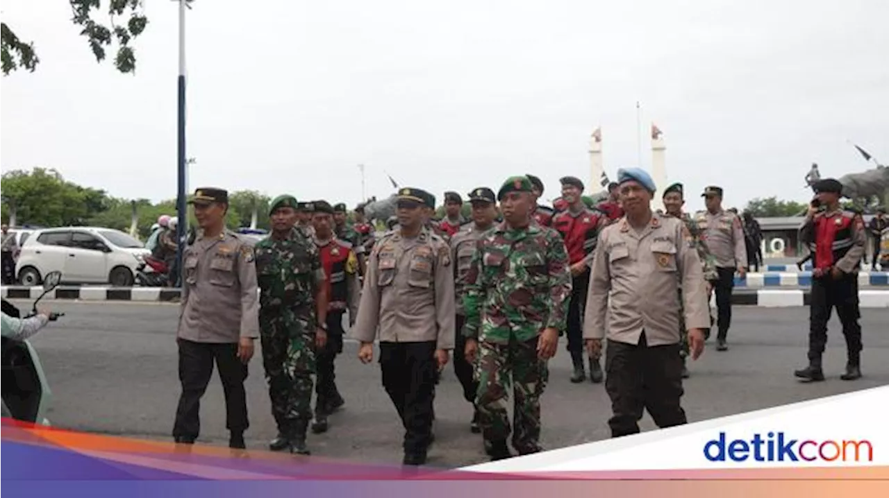 TNI-Polri di Sampang Patroli Saat Pelantikan Presiden Hari Ini