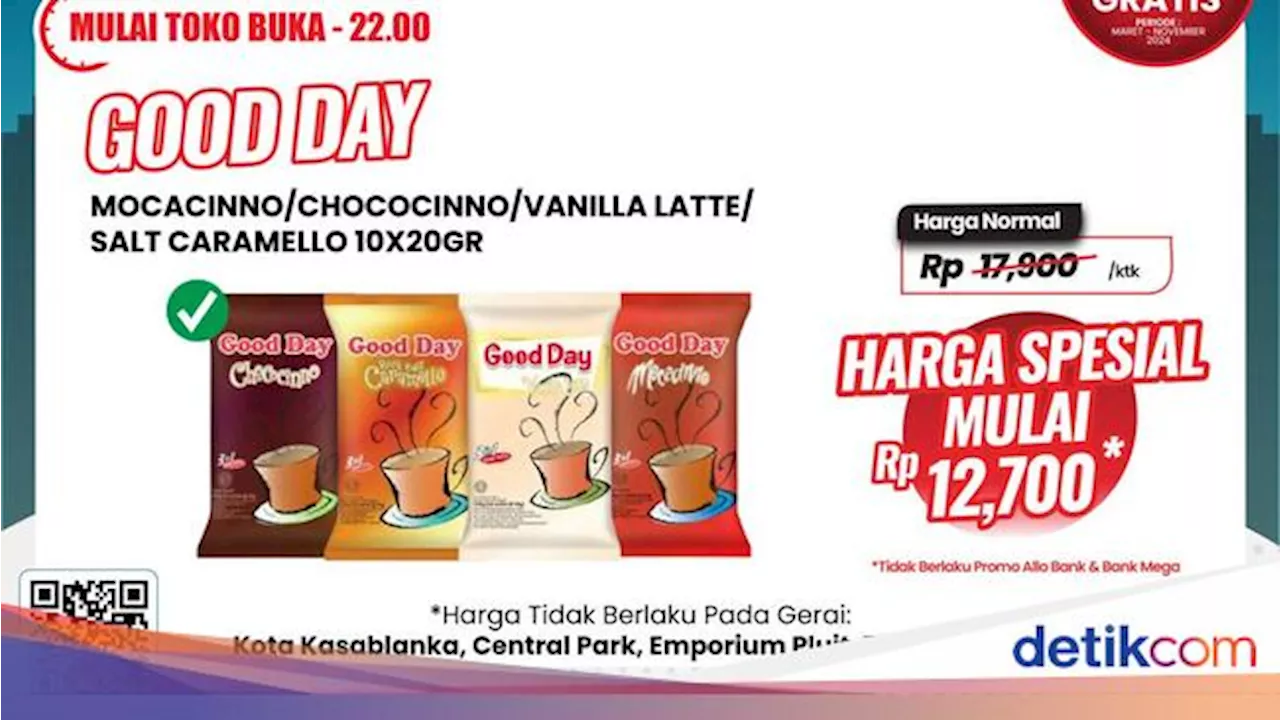 Aneka Kopi di Transmart Full Day Sale Murah Meriah, Mulai Rp 16 Ribuan