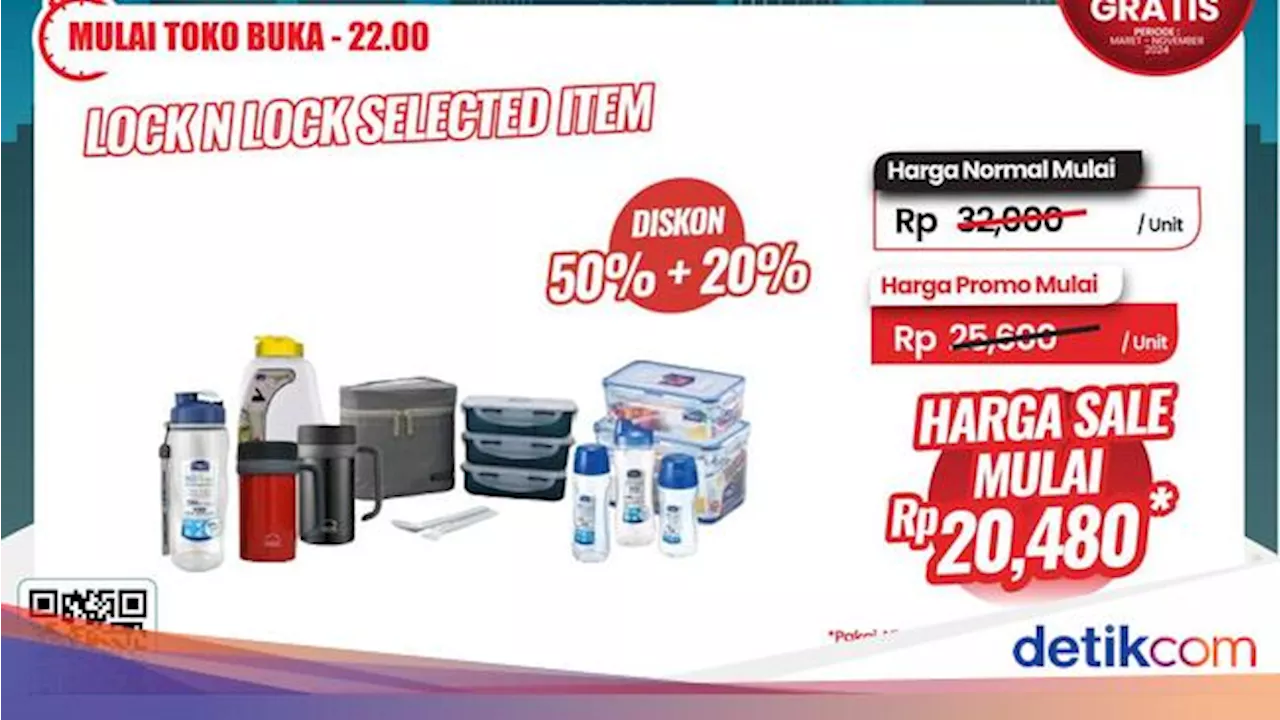 Botol Minum & Kotak Makan di Transmart Full Day Sale Diskon Gede-gedean