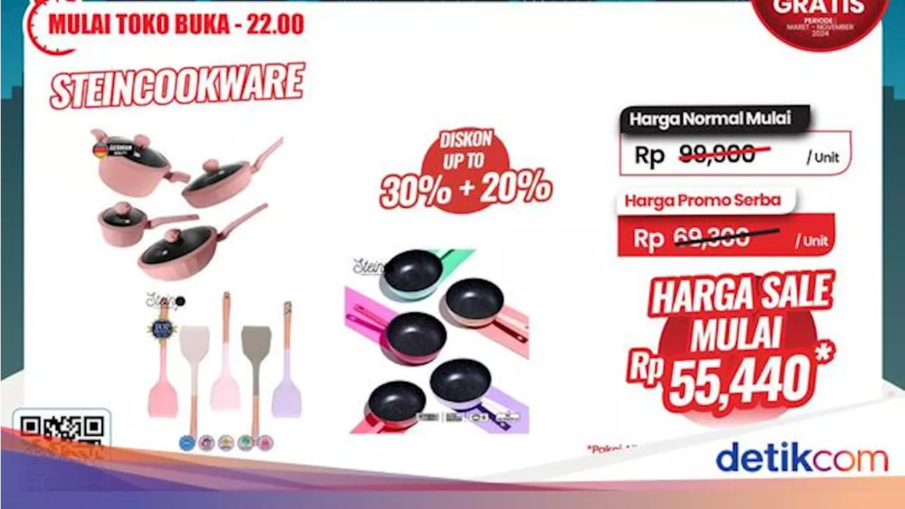 Ibu-Ibu Merapat! Harga Panci-Teflon di Transmart Full Day Sale Cuma Rp 50 Ribuan