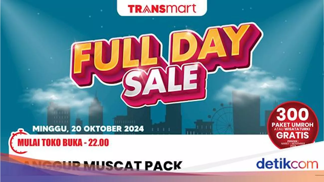 Transmart Full Day Sale Kembali dengan Diskon Besar-besaran Hingga 50% + 20%