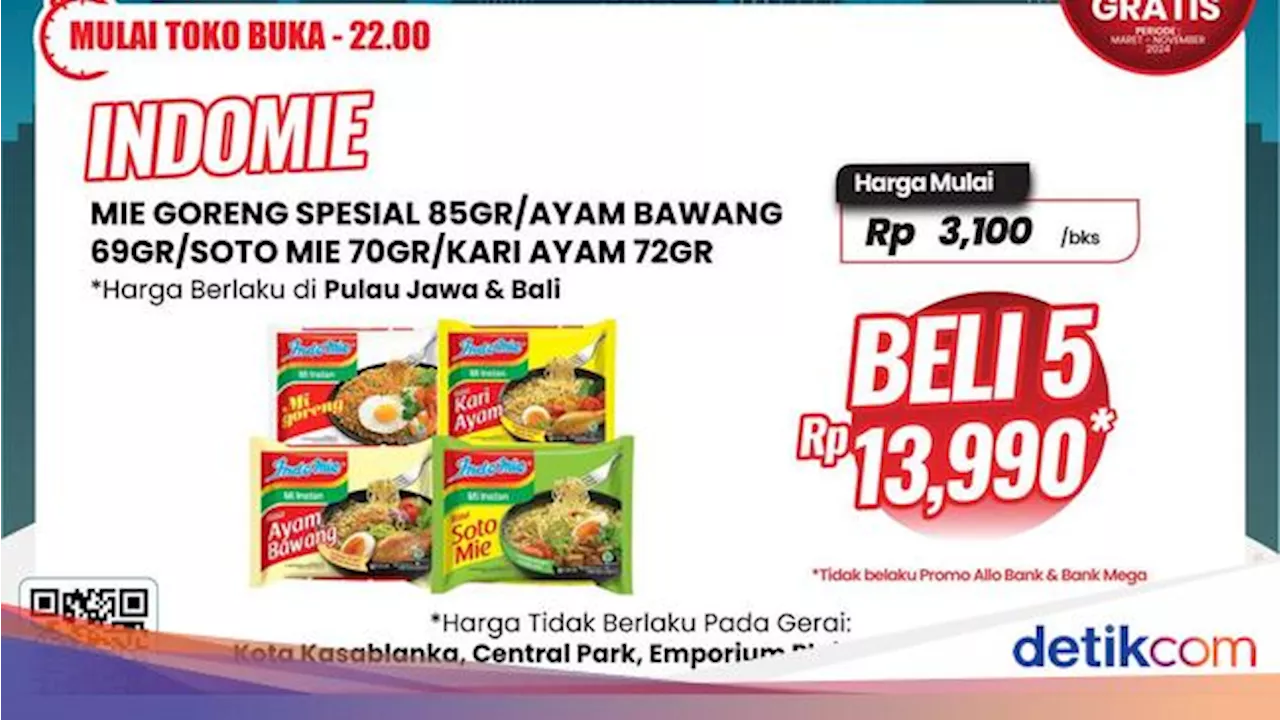 Yuk Borong! Mie Instan Mie Instan di Transmart Full Day Sale Harganya Murah