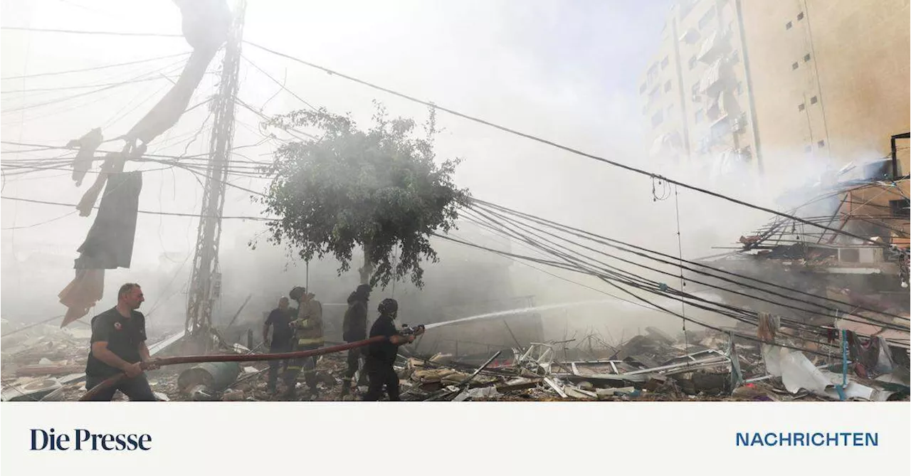 Massive Angriffe im Libanon: Israel beschießt Geheimdienst-Hauptquartier der Hisbollah