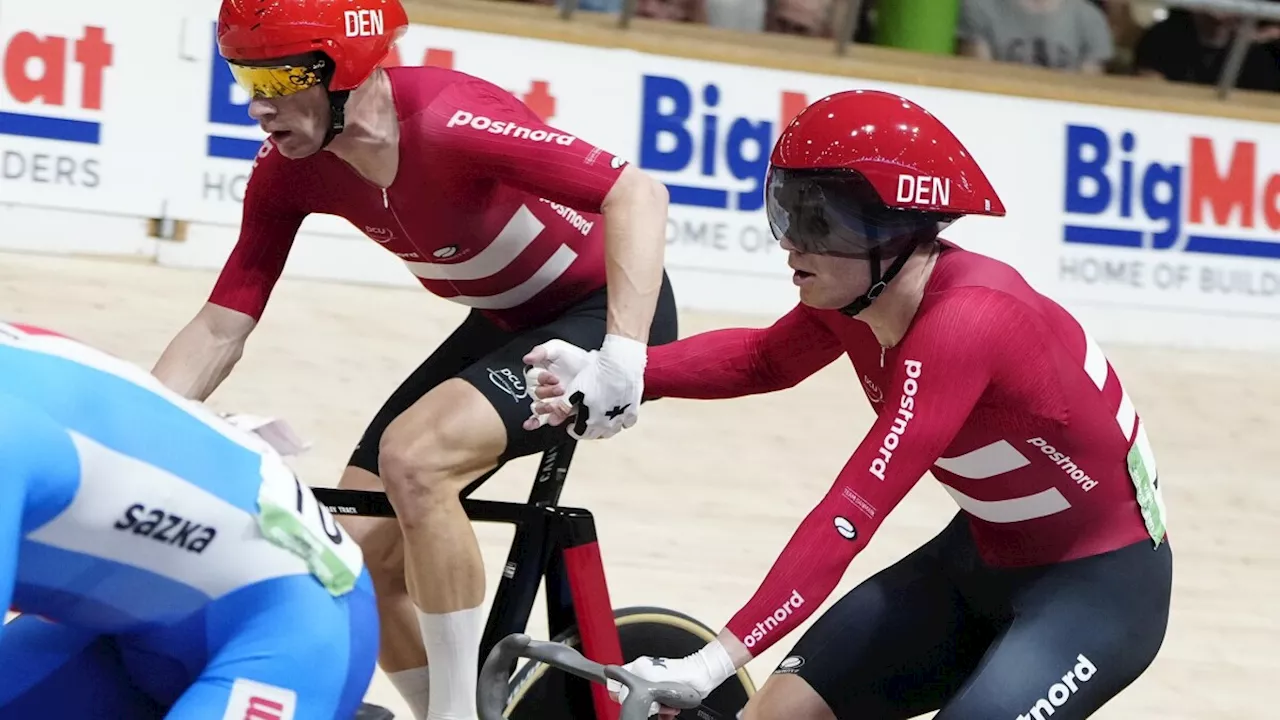 Dansk cykelduo vinder VM-bronze i Mørkøvs sidste store løb i karrieren