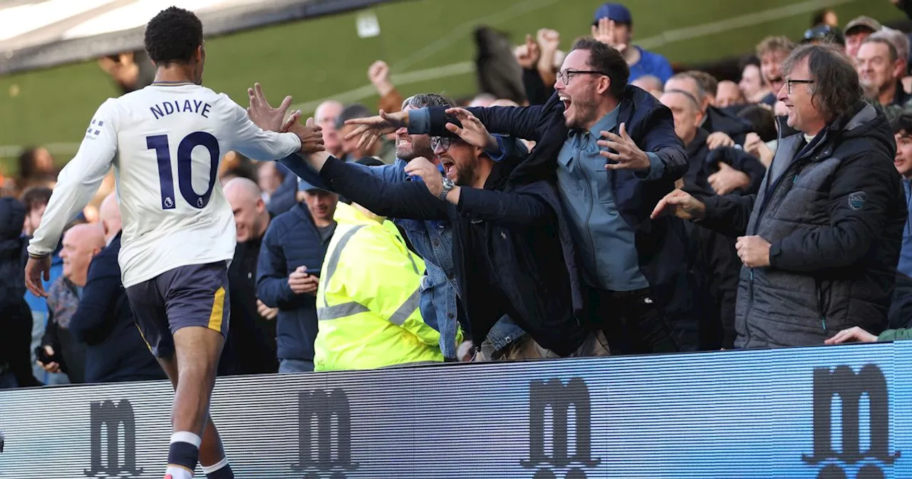 Everton away end breaks out perfect new chant that Iliman Ndiaye already loves