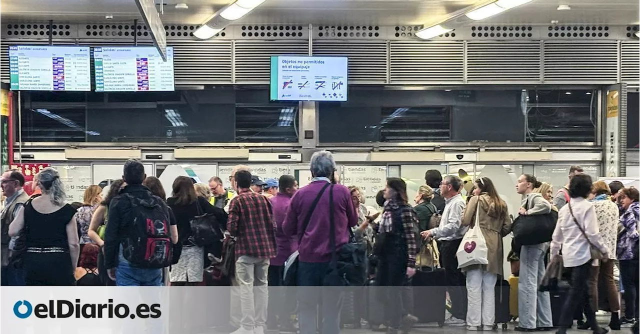 Cancelados 19 trenes entre Madrid, Valencia y Murcia tras la incidencia del sábado en Atocha