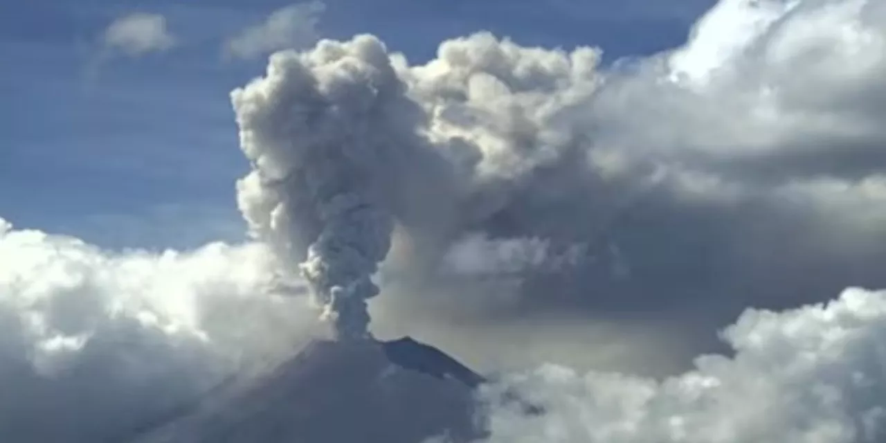 Volcán Popocatépetl: se prevé caída de ceniza en oriente, norte, centro y suroriente de CDMX