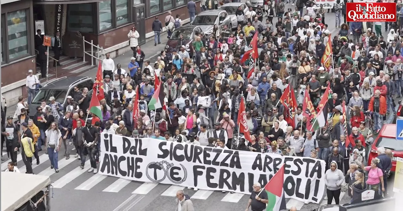 Roma, corteo contro il decreto sicurezza: “Scioperi e manifestazioni, il governo cerca di…