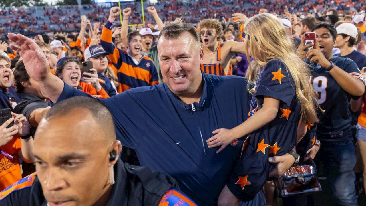 COLUMN: In celebrating Illini football history, no one deserved a win over Michigan more than Bret Bielema