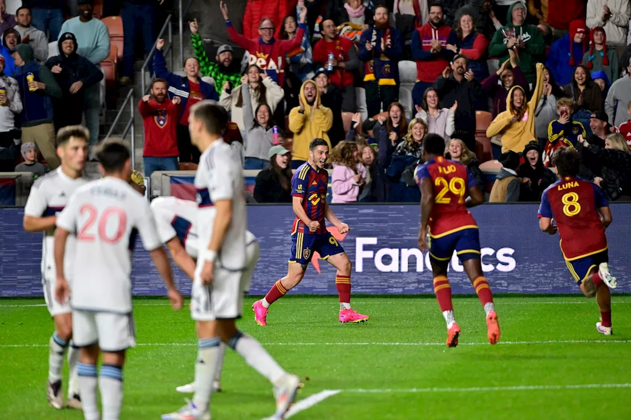 Real Salt Lake beats the Vancouver Whitecaps 2-1 to set a single-season club record for points