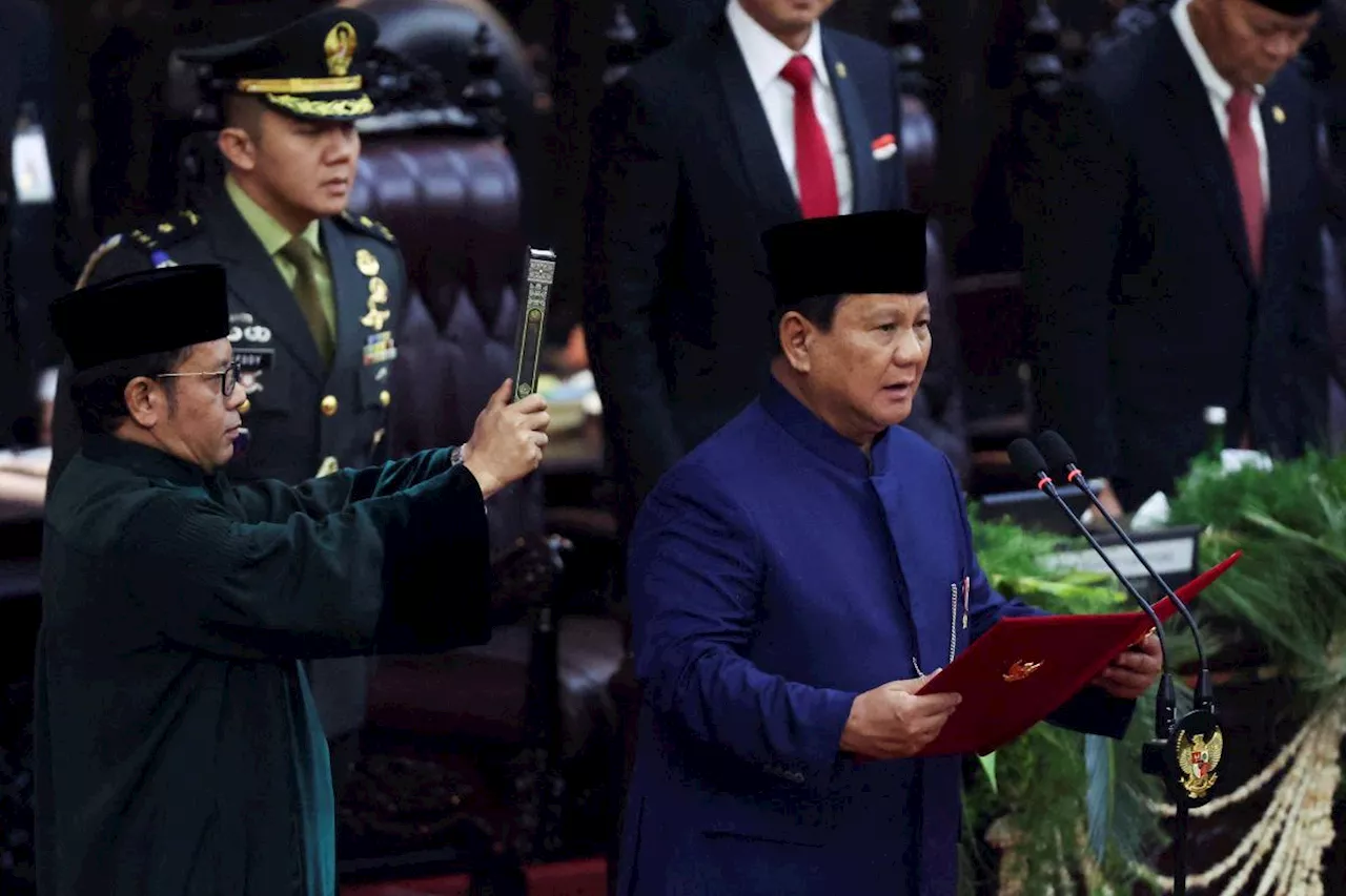 Prabowo sworn in as new Indonesian president