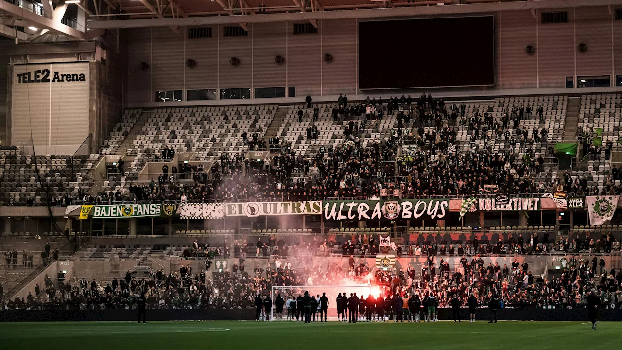 Feuerwerk verursacht Abbruch im Hammarby-Spiel