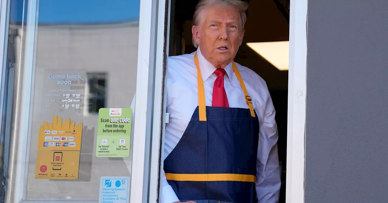 Donald Trump Serves Food, Cooks Fries At A McDonald's In Campaign Photo-Op