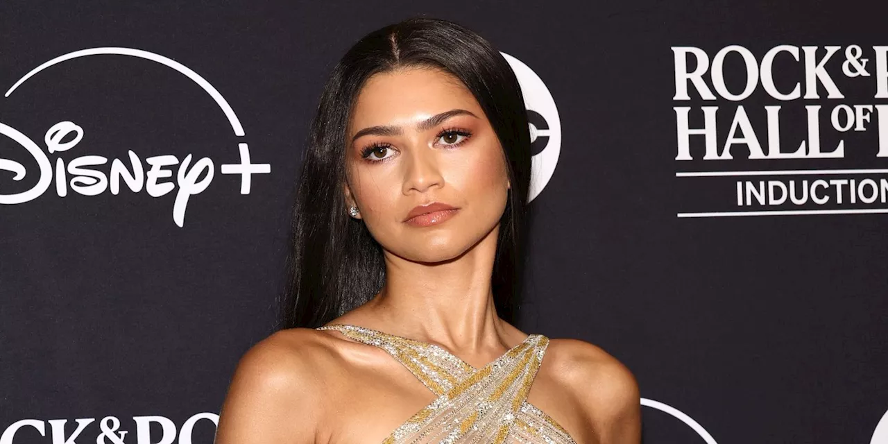 Zendaya's Barely-There Naked Dress Paid Homage to Cher with an Ab-Baring Design