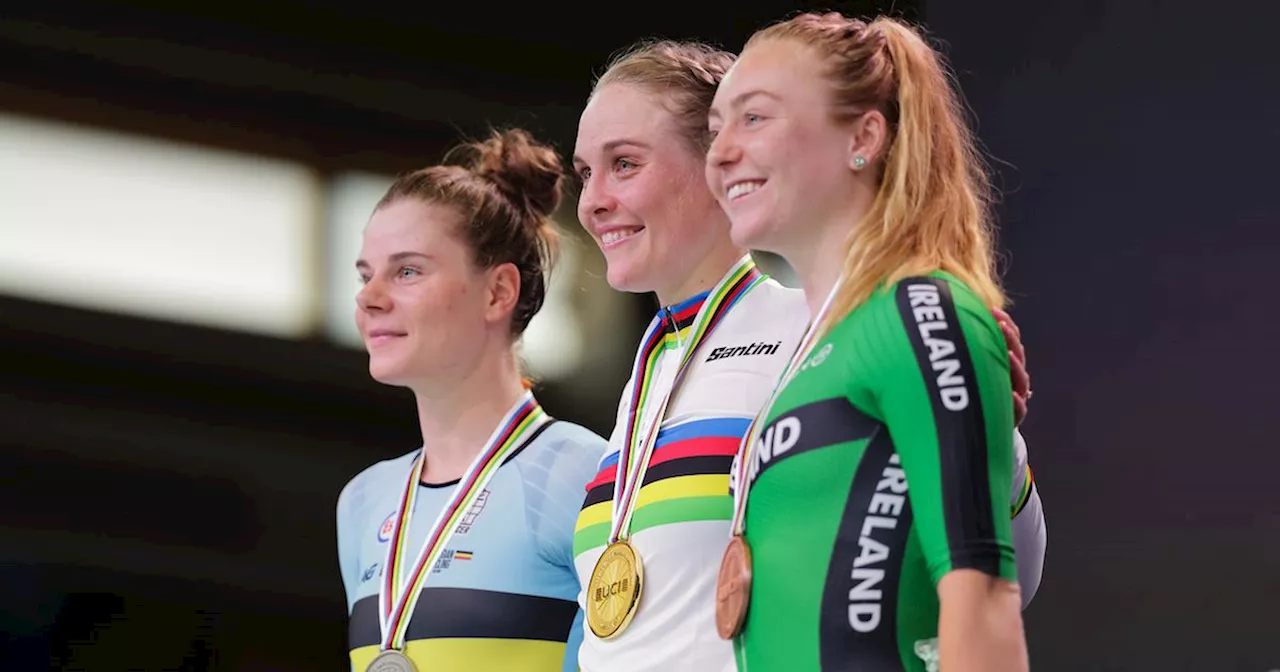 Lara Gillespie claims world cycling bronze medal for Ireland on the track