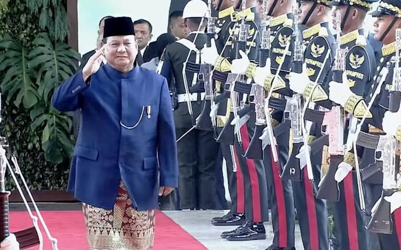 Prabowo Datangi Lokasi Pelantikan Presiden RI Ditemani Didit, Lalu Sambut Tamu Negara