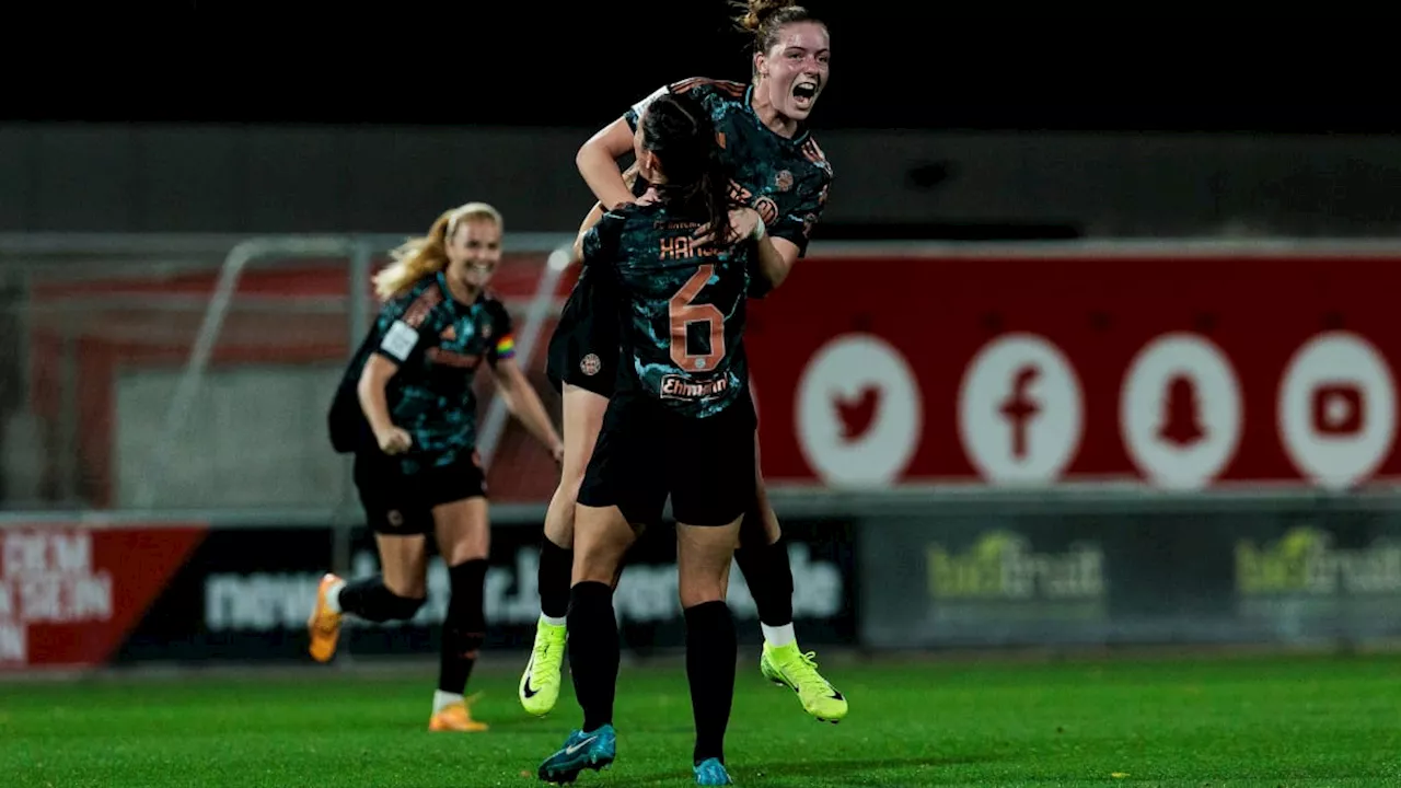 Drama pur: Bayern-Frauen gewinnen Topspiel in Leverkusen mit 3:2