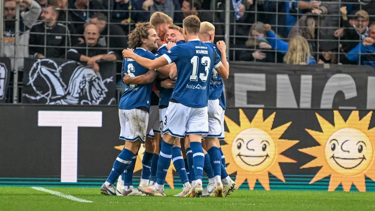 Traum-Freistoß zur Führung: Bielefeld siegt im Derby gegen Osnabrück