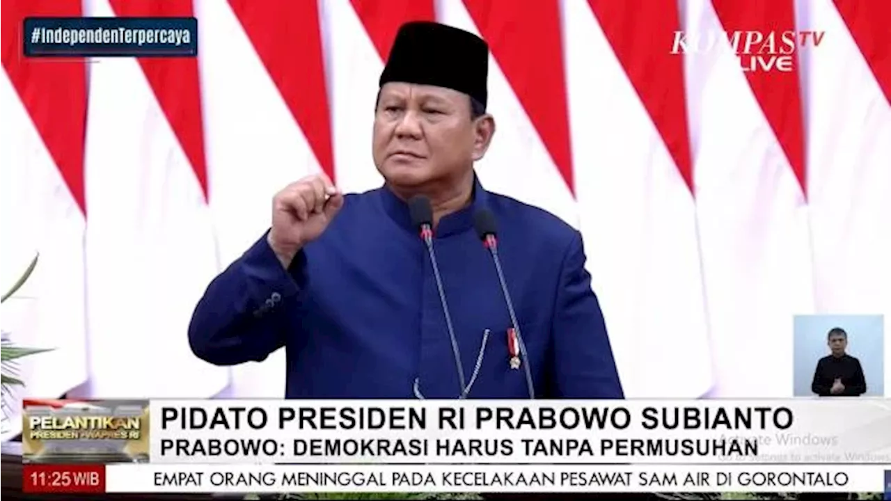 Jadi Presiden, Prabowo: Jangan Seperti Burung Unta, Lihat yang Tak Enak, Masukkan Kepala ke Tanah